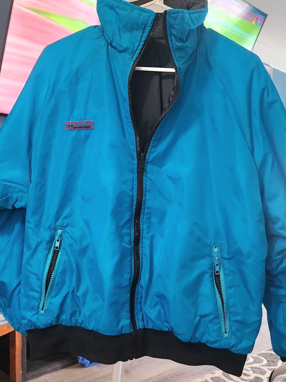 Columbia Men's/Women's Blue Puffer Jacket - Lightweight Warmth Sz M/L?